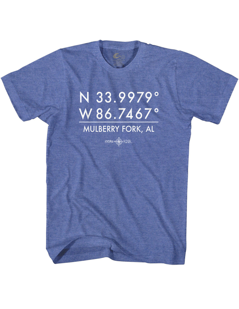 Mulberry Fork GPS Coordinates T-Shirt