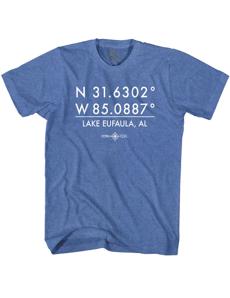 Lake Eufaula, AL GPS Coordinates T-Shirt