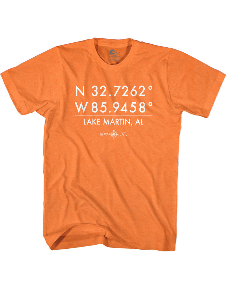 Lake Martin GPS Coordinates T-Shirt