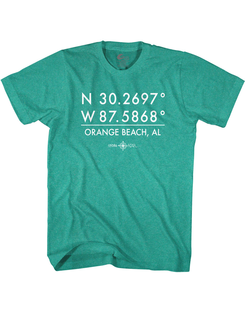 Orange Beach GPS Coordinates T-Shirt