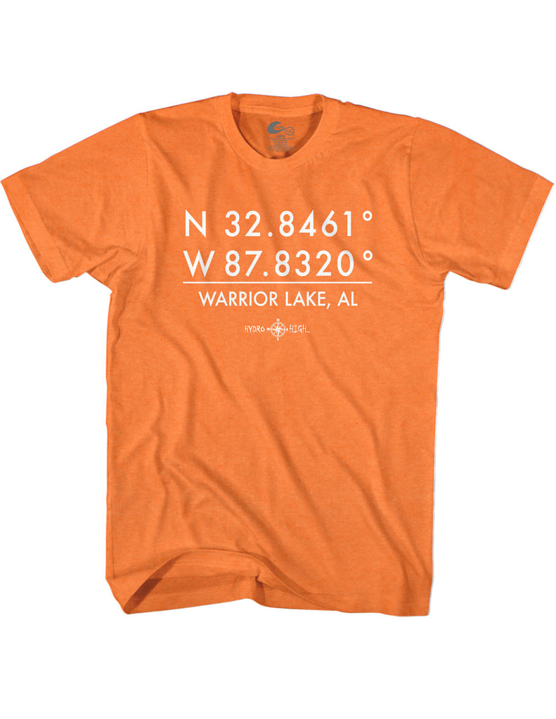 Warrior Lake GPS Coordinates T-Shirt