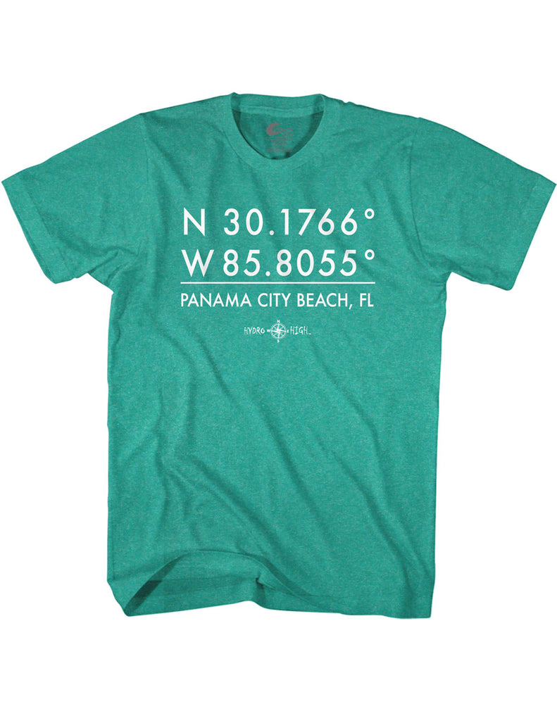 Panama City Beach GPS Coordinates T-Shirt