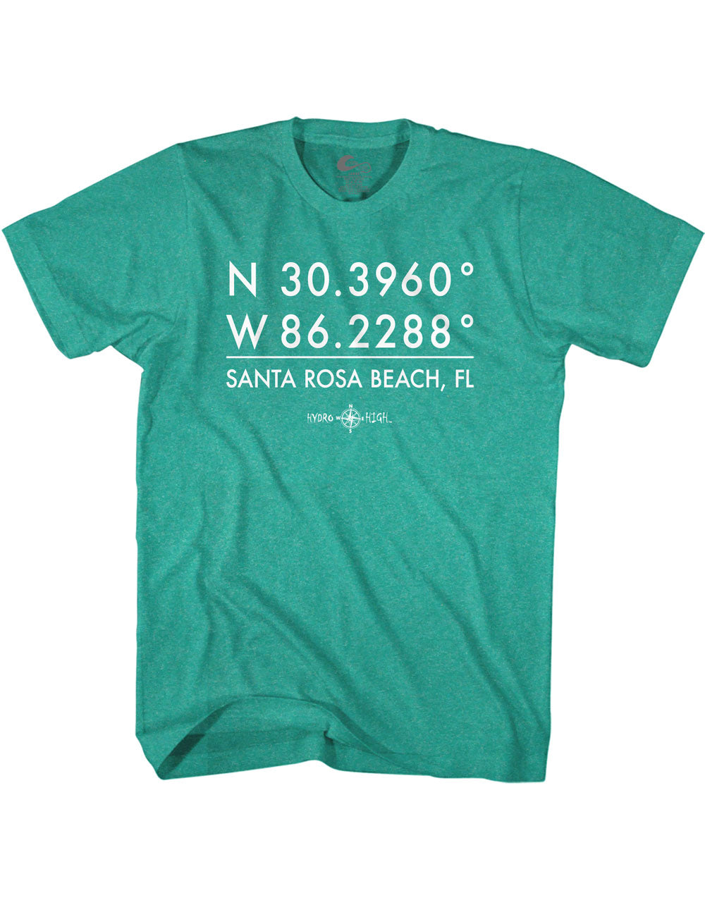 Santa Rosa Beach GPS Coordinates T-Shirt