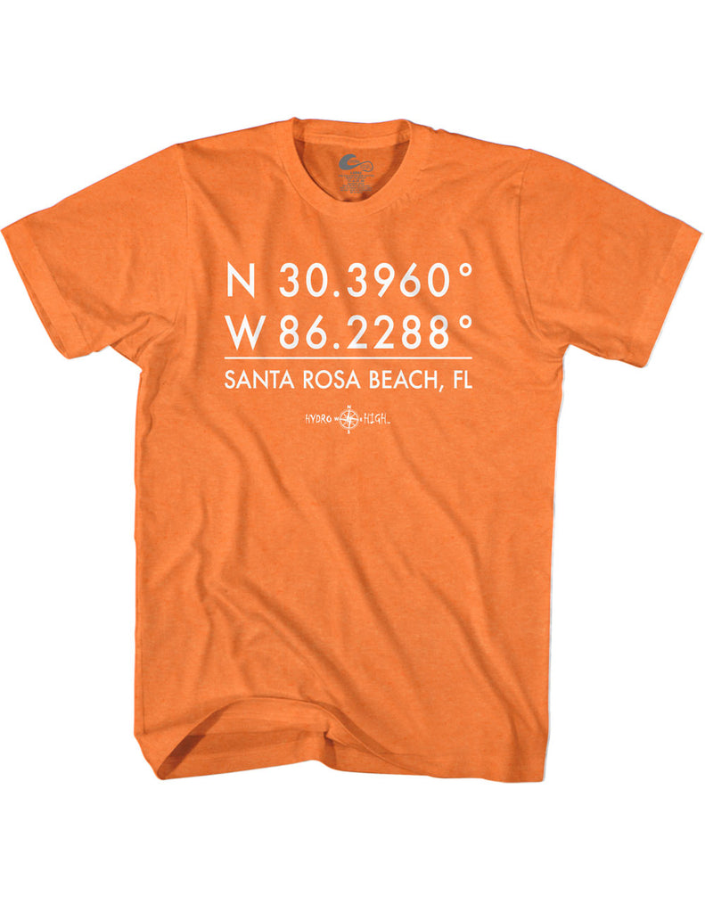 Santa Rosa Beach GPS Coordinates T-Shirt