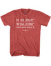 Santa Rosa Beach GPS Coordinates T-Shirt