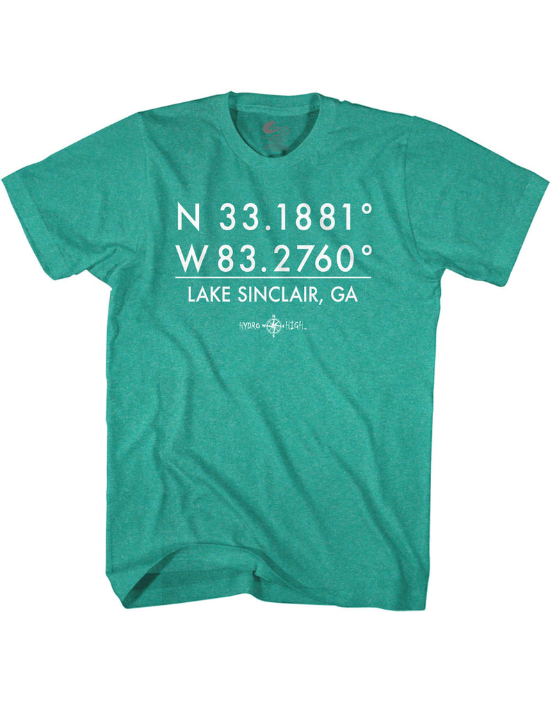 Lake Sinclair GPS Coordinates T-Shirt