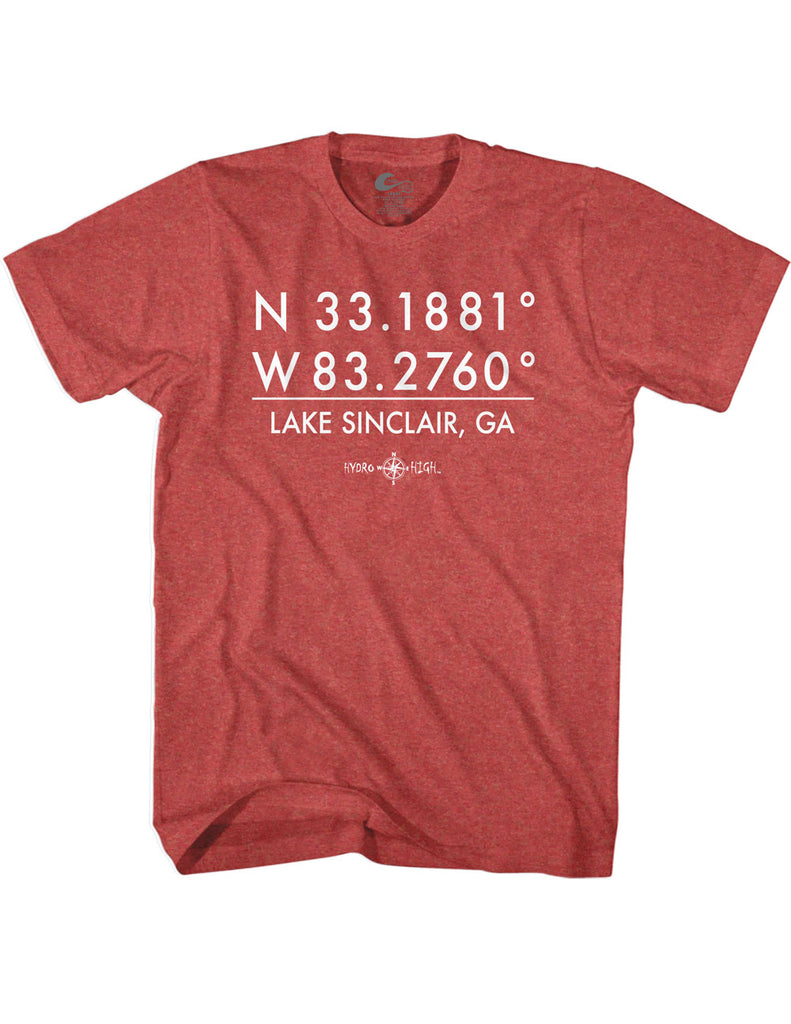 Lake Sinclair GPS Coordinates T-Shirt