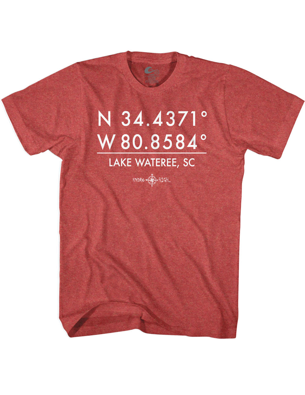 Lake Wateree GPS Coordinates T-Shirt
