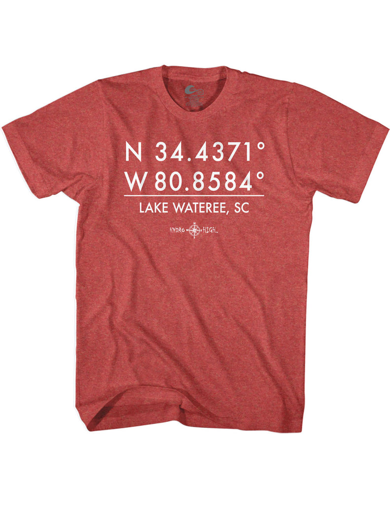 Lake Wateree GPS Coordinates T-Shirt