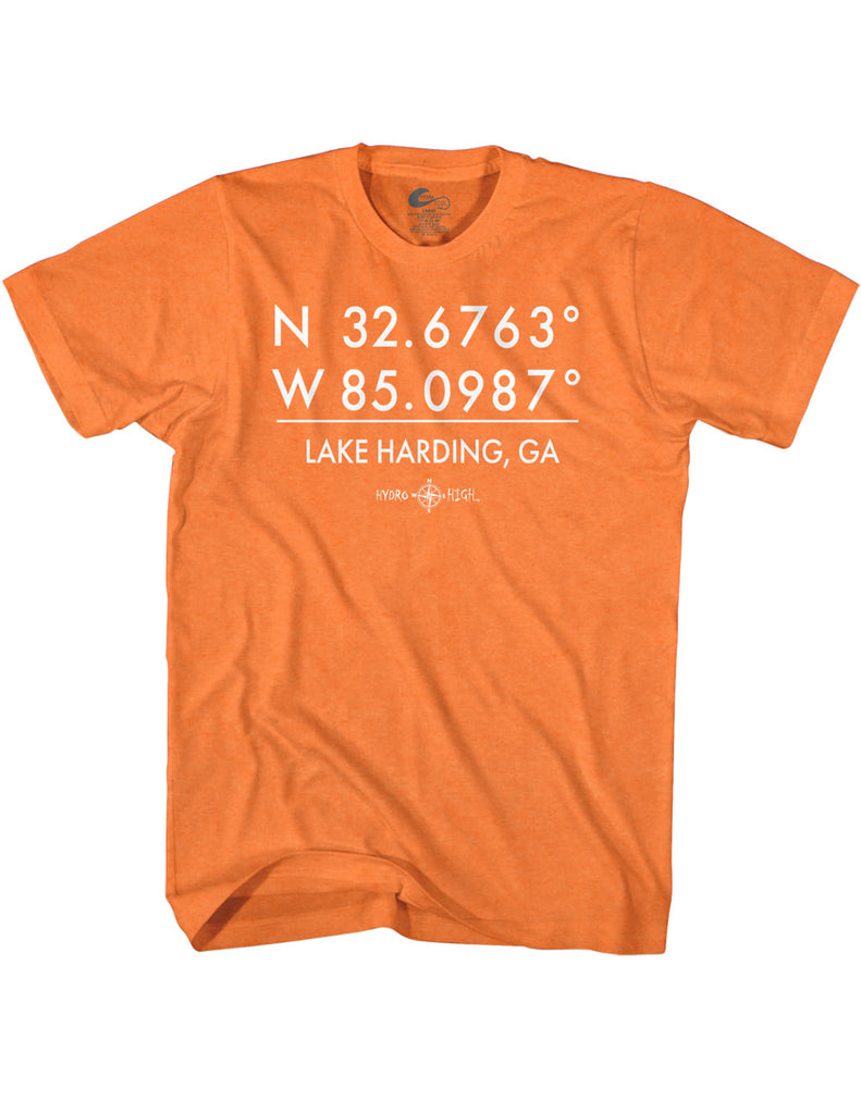 Lake Harding GPS Coordinates T-Shirt