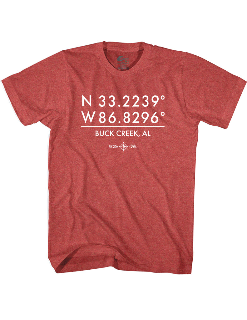 Buck Creek GPS Coordinates T-Shirt