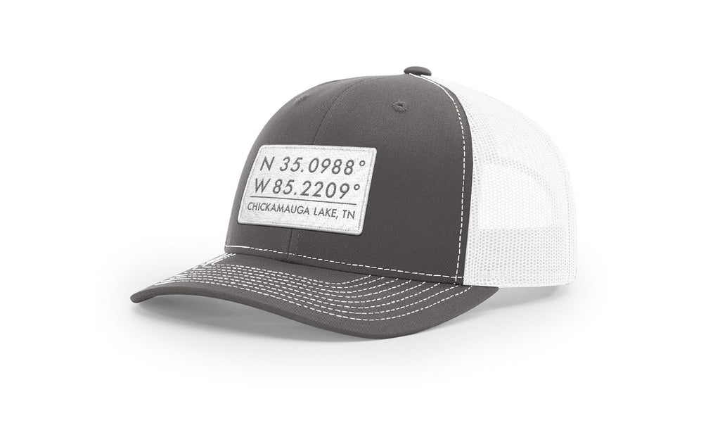 Chickamauga Lake GPS Coordinates Trucker Hat