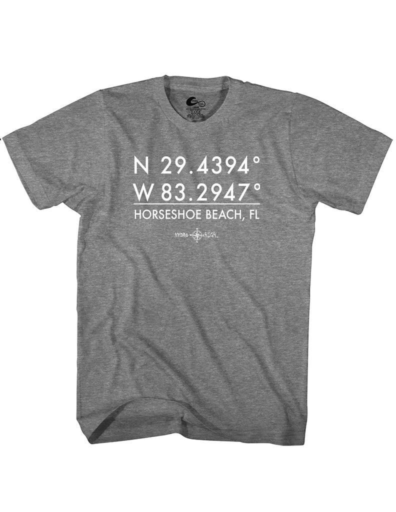 Horseshoe Beach GPS Coordinates T-Shirt
