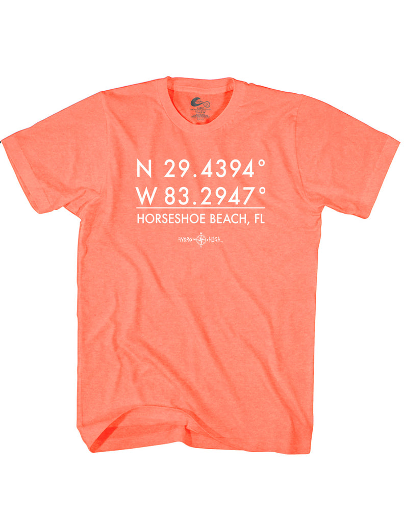 Horseshoe Beach GPS Coordinates T-Shirt