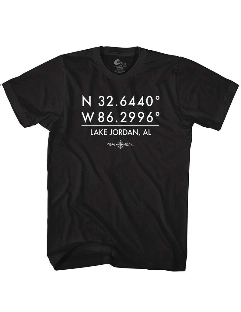 Lake Jordan GPS Coordinates T-Shirt