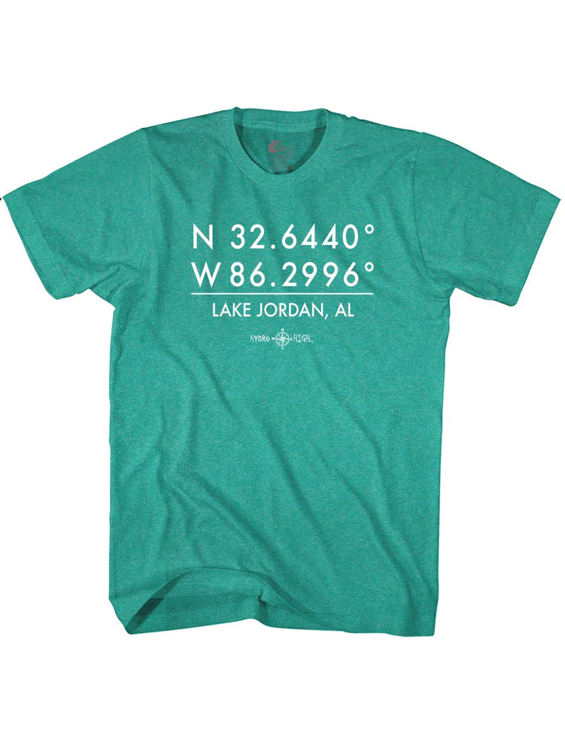 Lake Jordan GPS Coordinates T-Shirt