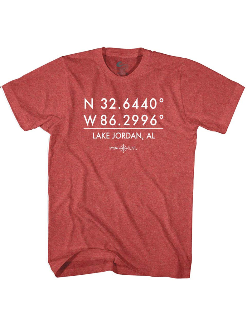 Lake Jordan GPS Coordinates T-Shirt