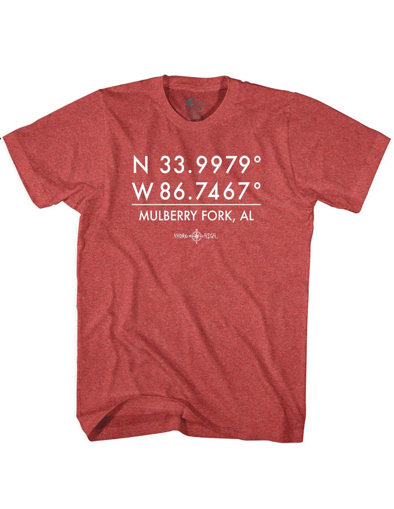 Mulberry Fork GPS Coordinates T-Shirt