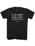 Pascagoula River GPS Coordinates T-Shirt