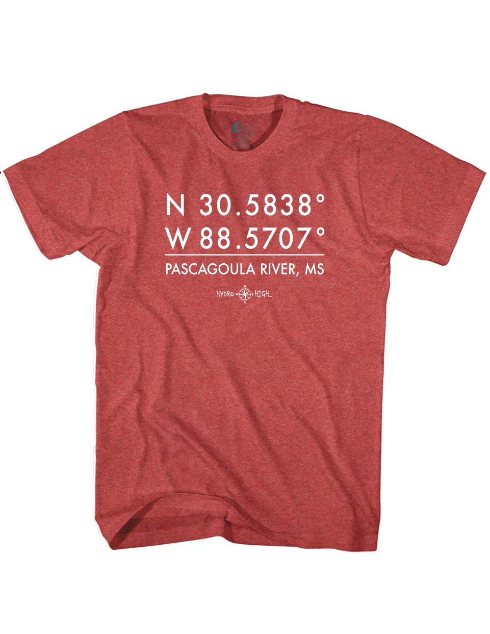 Pascagoula River GPS Coordinates T-Shirt