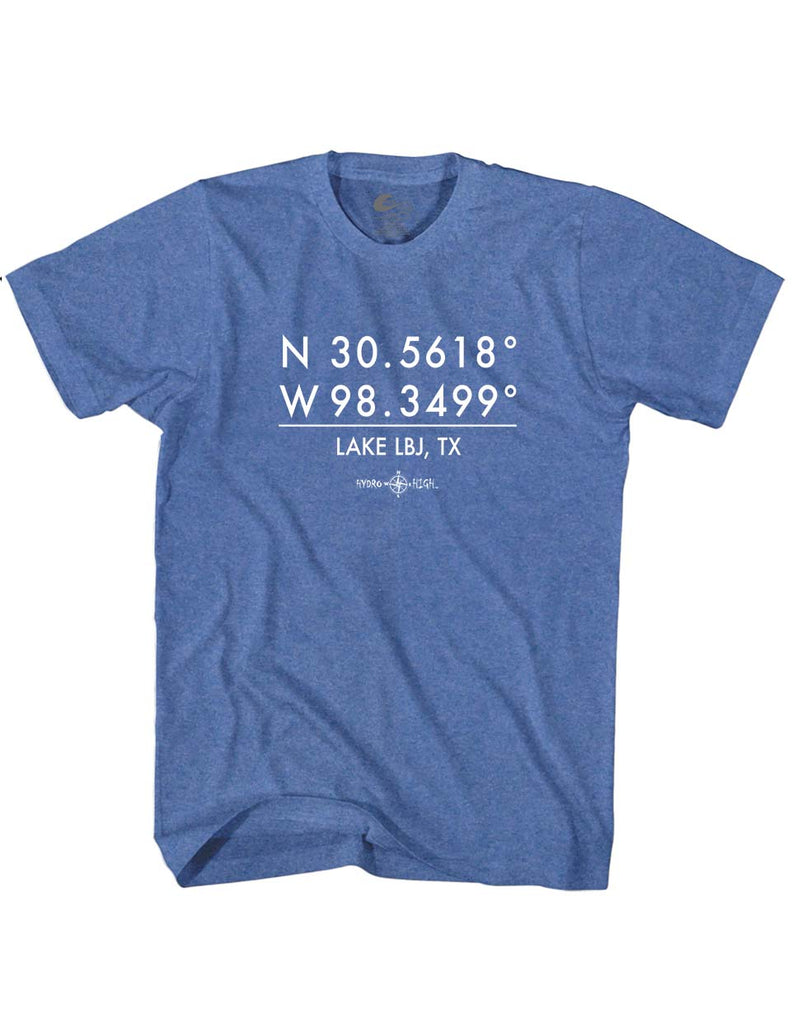 Lake LBJ GPS Coordinates T-Shirt