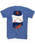 Alabama State Fish T-Shirt Orange & Blue