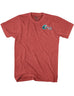 Wakeboarder Guy in Diamond T-Shirt Back Design