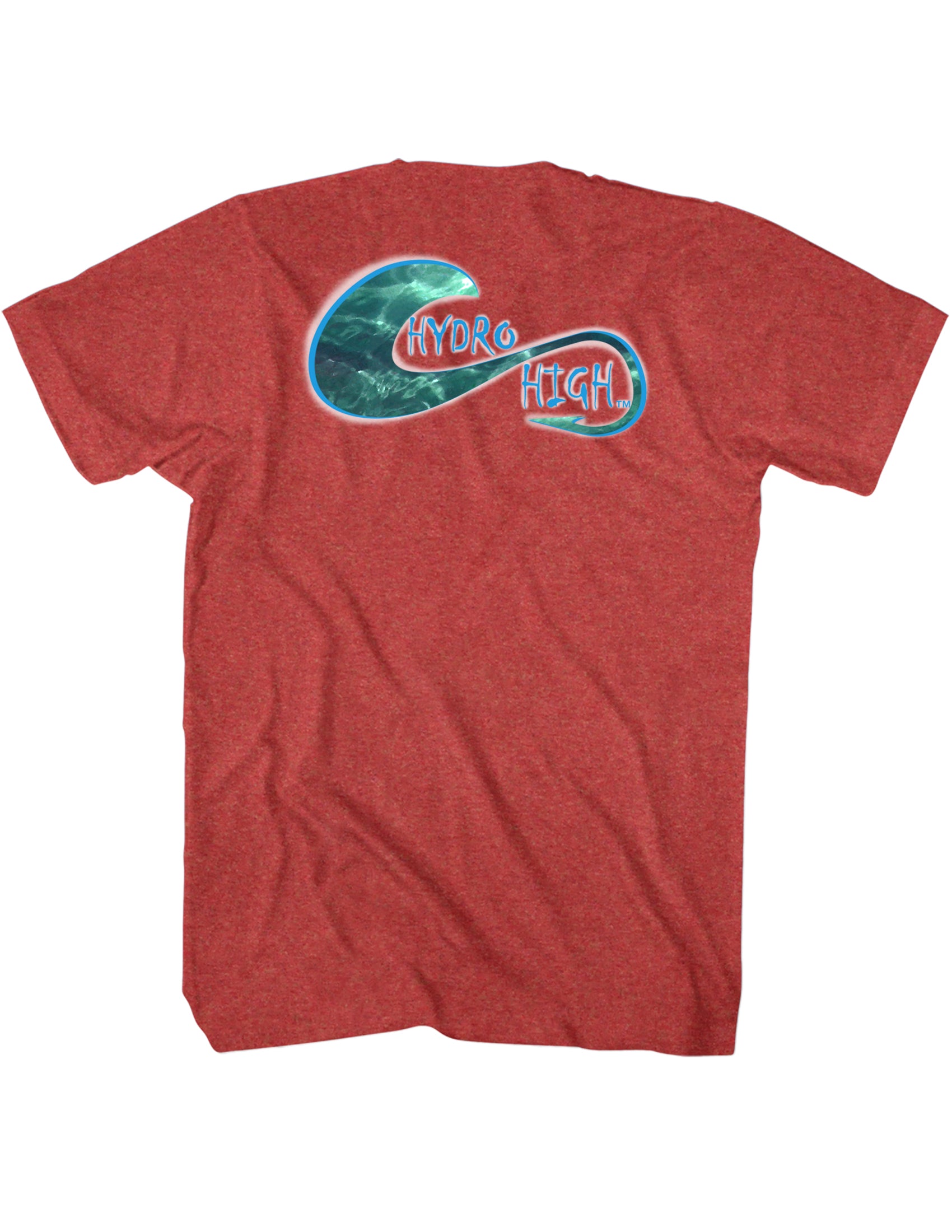 Hook & Wave Ocean Colors Logo T-Shirt Back Design – Hydro High