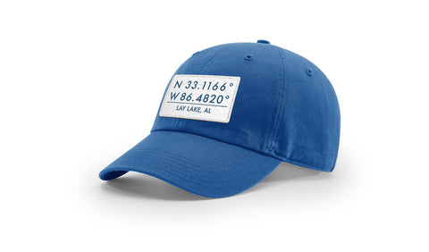 Lay Lake GPS Coordinates Cotton Hat