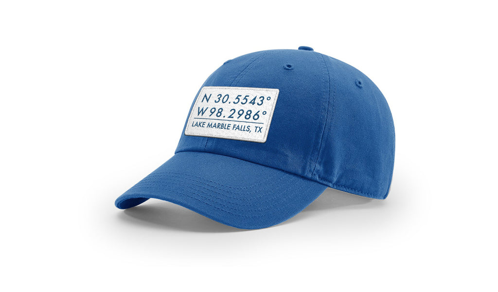 Lake Marble Falls GPS Coordinates Cotton Hat