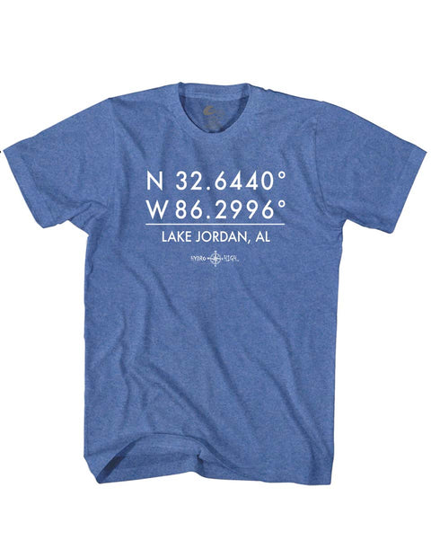 Lake Jordan GPS Coordinates T-Shirt